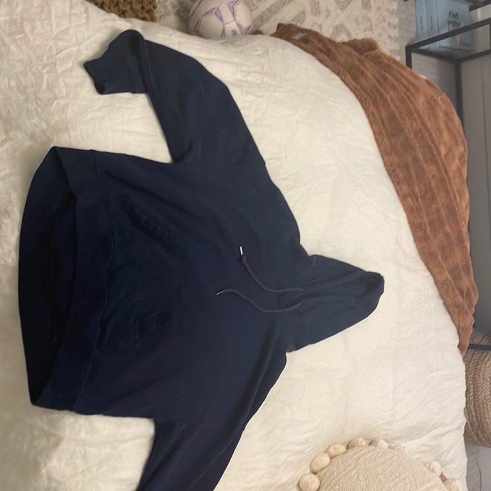Plain Dark Blue Hollister Hoodie